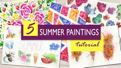 5 Easy Watercolor Painting Projects Fun Art Ideas For