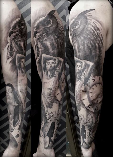 Black And Grey Tattoos In London Full Sleeves Portraits Realism And