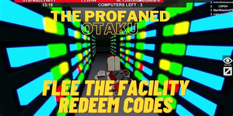 Hopefully, the roblox flee the facility codes we are providing does make a difference for you and the game play. Flee the Facility Redeem Codes January 2021 | The Profaned ...