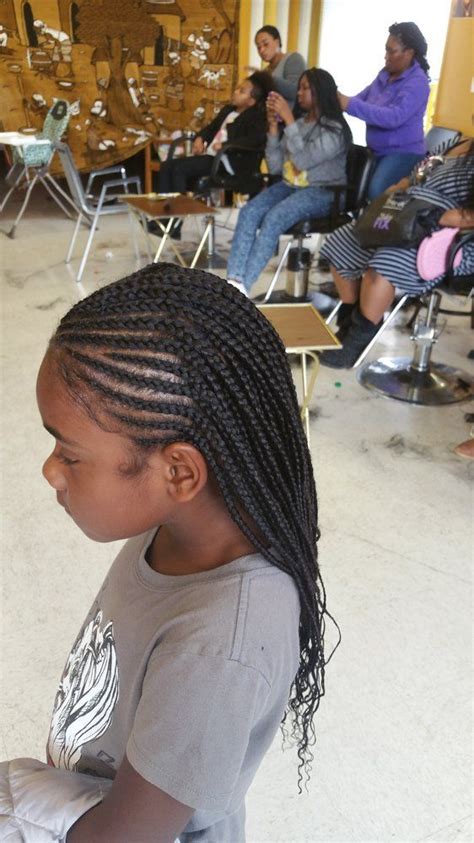 This african hair braiding hairstyle gives your kid's hair an elegant look. Titi African Hair Braiding - Tacoma, WA, United States. Bback Box braid and… | Girls hairstyles ...