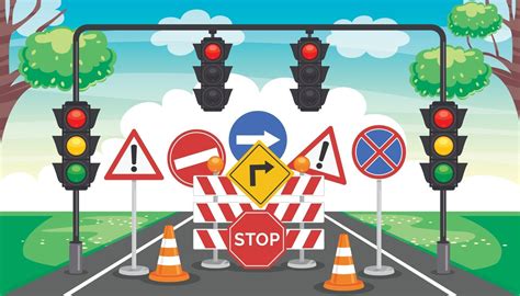 Traffic Concept Drawing 2538982 Vector Art At Vecteezy