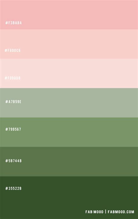 Light Pink And Green ― Color Scheme 45 1 Fab Mood Wedding Colours