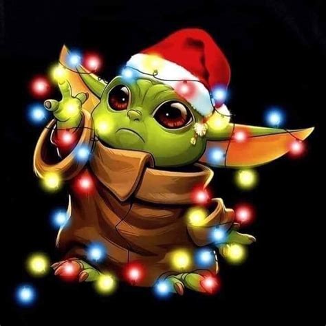 Cute And Festive Christmas Baby Yoda