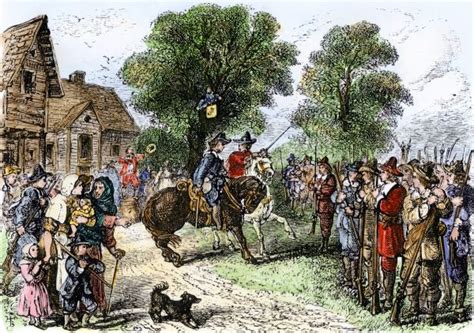 Colonists During The Pequot War In Fairfield Connecticut 1637 The