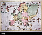 17th century Map of Europe Stock Photo - Alamy