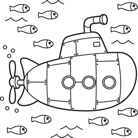 Dibujos De Submarino Para Colorear Dibujos Online Com