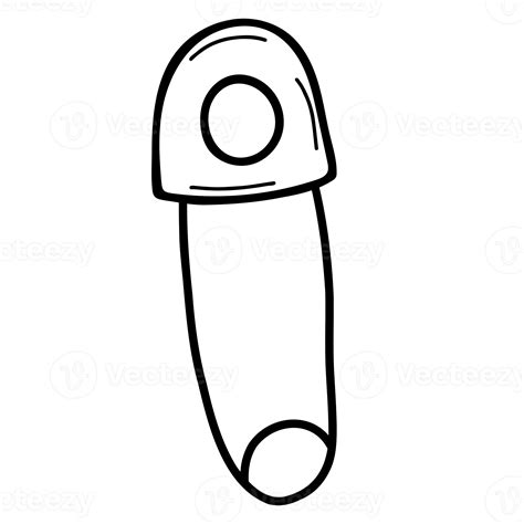 Sewing pin. Sewing accessories. Linear Hand drawn doodle 11810377 PNG