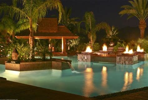 The mercy stool is made with cast aluminum, plated and polished. Cool water garden with pool bar and fire pit seating area ...