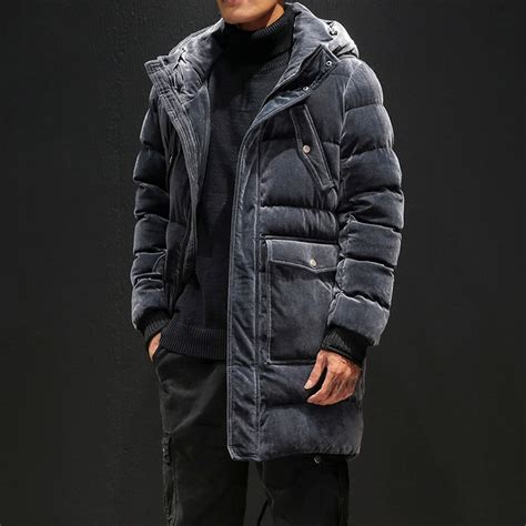 M 3xl Long Hooded Coat Winter Men Winter Coat Men 2019 Thick Parka Men