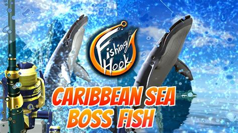 Fishing Hook Gameplay Lv 50 Boss Fish At Caribbean Sea Blue Whale