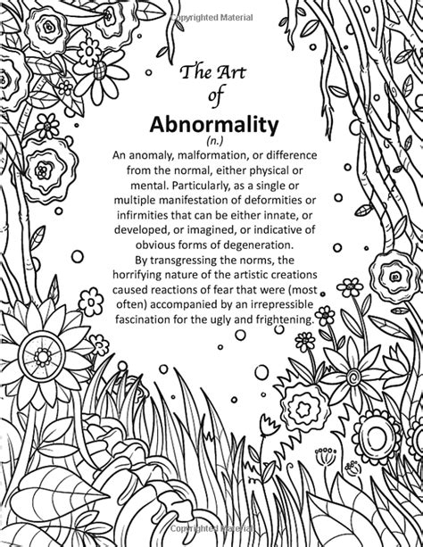 Abnormality Horror Coloring Book For Adults A Terrifying Etsy