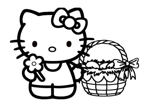 Zuerst erschien eine marke und danach wurde ein cartoon erstellt. ausmalbilder ostern hello kitty-7 | Ausmalbilder Hello Kitty