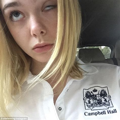 Back To Early Wake Ups Elle Fanning Rolls Her Eyes As She Heads To