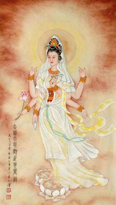 Chinese Kuan Yin Painting 3761001 65cm X 105cm26〃 X 41〃