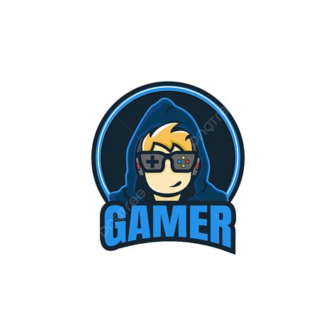 Gamer Logo Design Concept Vector Face Style Human Png And Vector