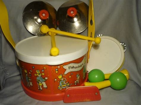 Vintage Fisher Price Marching Band Toy Set 921