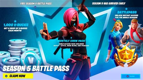 Season 5 Battle Pass On Ilmainen Youtube