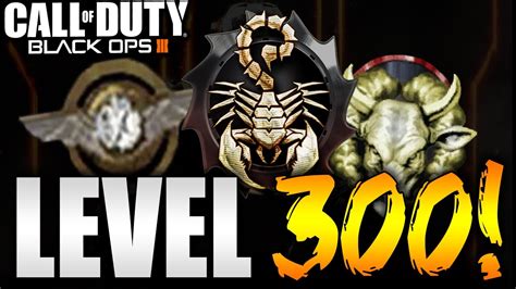 Bo3 First Ever Level 300 New Prestige Emblems Black Ops 3 Road To