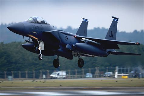F 15 Eagle Aircraft Take Off Military Machine
