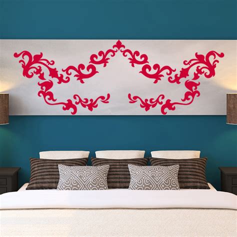 Wall Decal Baroque Plants Wall Decal Quote Wall Bedroom Headboards