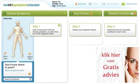 Symptom Checker With Body From Webmd Check Your Medical Symptoms