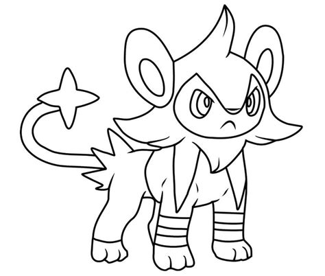Luxio Coloring Pages Free Printable Coloring Pages For Kids