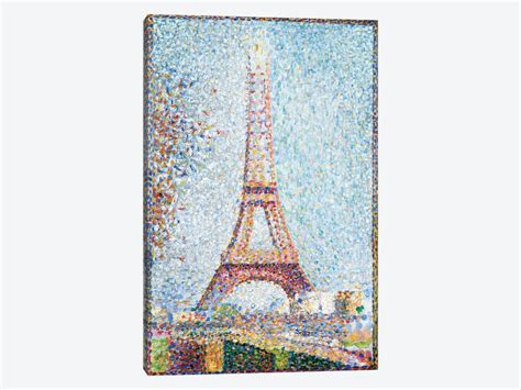 The Eiffel Tower 1889 Canvas Wall Art By Georges Seurat Icanvas