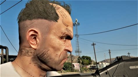 Improved Trevor W Face And Hand Tattoos Gta5