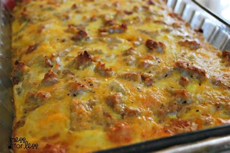 Sausage Egg And Biscuit Breakfast Casserole Food Fun Friday Mess