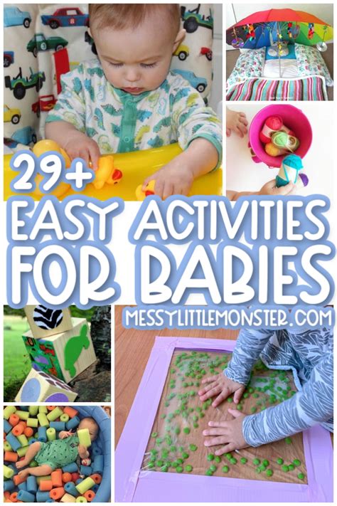 29 Fun And Easy Activities For Babies Messy Little Monster