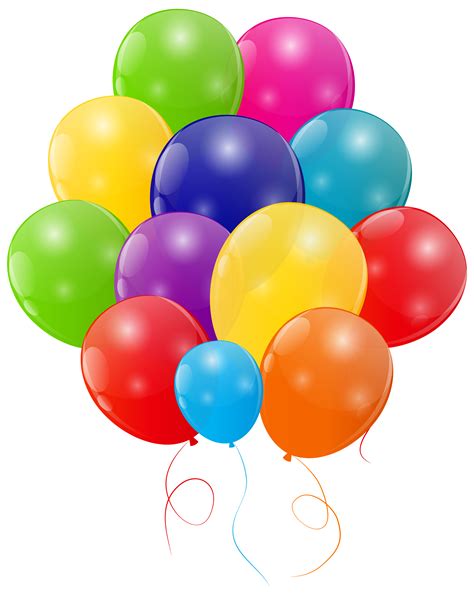Bunch Of Colorful Balloons Transparent Png Clip Art Image Gallery