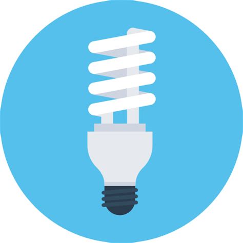 Light Bulb Flat Color Circular Icon