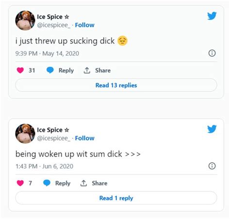 ice spice tweeted out some crazy sexual stuff before she was famous hip hop lately