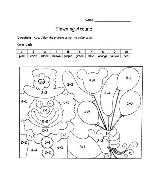Addition Color By Number 2nd Grade Worksheets Worksheet Hero Math