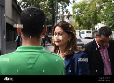 Caracas Venezuela th Jan Marta LucÃ a RamÃ rez seen speaking to media during her