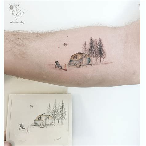 Camping Tattoo Tattoo Designs