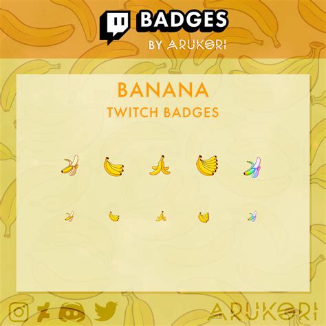 Banana Twitch Badges