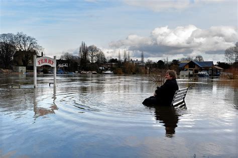 River Thames Bursts Banks Flooding Homes Near London Wsj