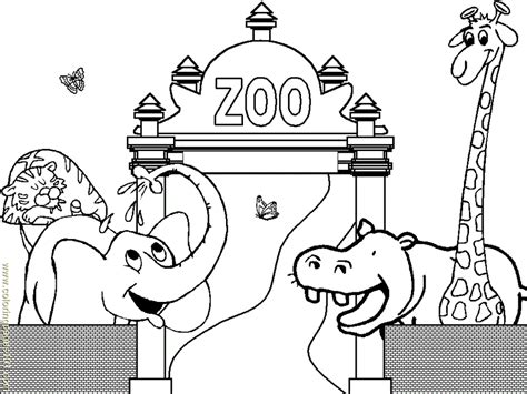 Printable Zoo Coloring Pages Coloring Home