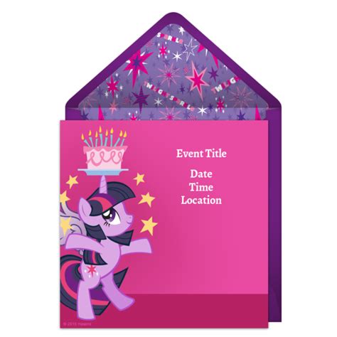 Free Twilight Sparkle Birthday Invitations