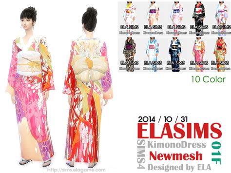 Kimonos Femininos The Sims 4 Sims 4 Anime Sims Sims 4