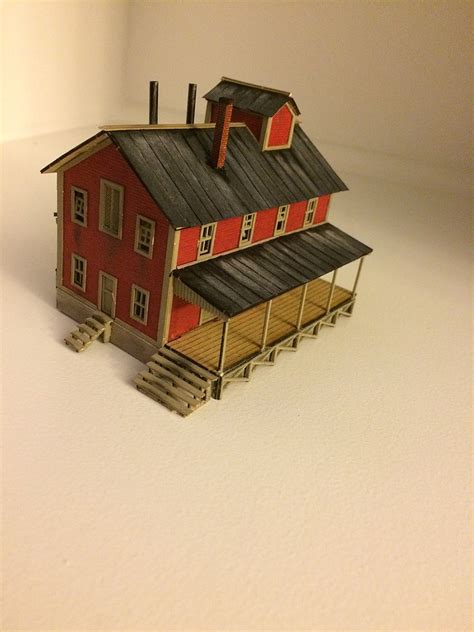 County Feed Kit Laser Cut Wood N Scale Model Railroad Building
