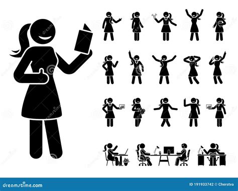 Surprised Woman Stickman Stock Illustrations 23 Surprised Woman