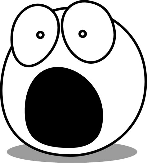 Smiley Face Clip Art Shocked Face Png Download 540599 Free