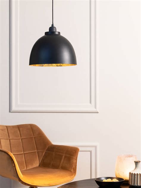 Black And Gold Pendant Light By Horsfall And Wright