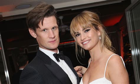 Lily James Matt Smith Share Photo From Christmas Dinner Christmas Lily James Matt