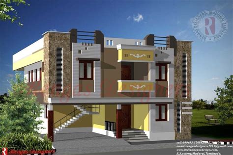 8 Photos Home Front Elevation Designs In Tamilnadu And