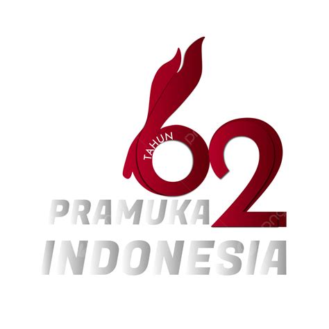 62 Tahun Pramuka Indonesia Greeting Scout Eps Vector Pramuka Hari Pramuka Selamat Hari