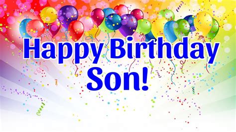 140 Birthday Wishes For Son Quotes Messages Greeting Images