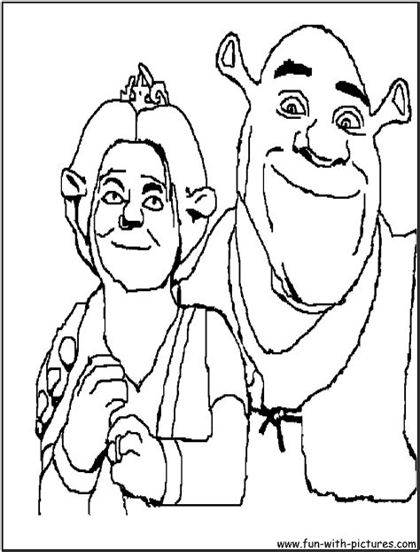 Dibujo Para Colorear De Shrek